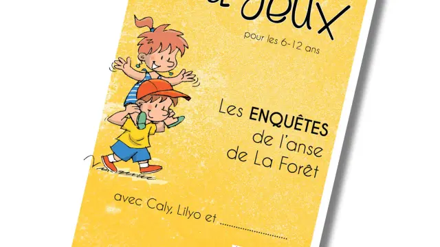 Page de couverture du livret-jeux les enquêtes du tour de l'anse de La Forêt
