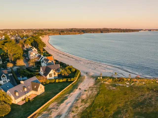 Plage De Kerleven La Foret Fouesnant Winter Sea