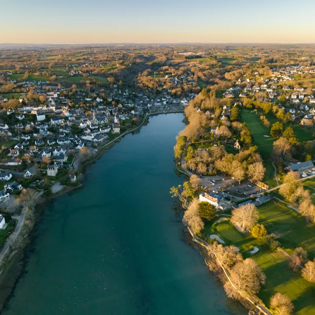 La Foret Fouesnant Anse Bourg Hiver Sentier Cotier