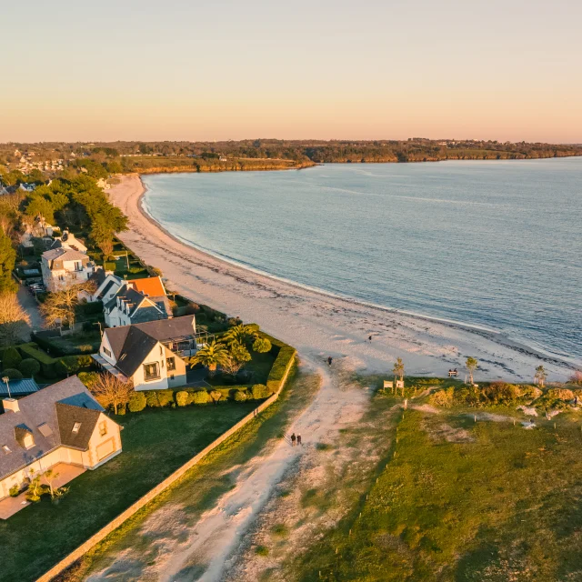 Plage De Kerleven La Foret Fouesnant Hiver Mer