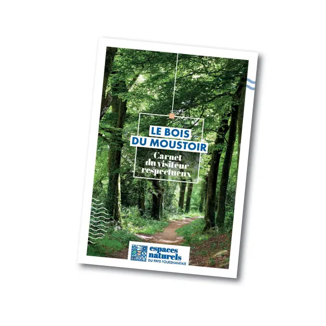 Page de couverture du carnet du visiteur du Bois du Moustoir