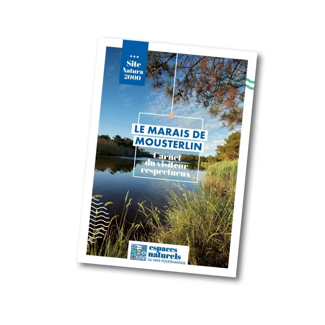 Page de couverture du carnet du visiteur du marais de Mousterlin