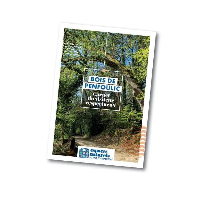 Page de couverture du carnet du visiteur du Bois de Penfoulic