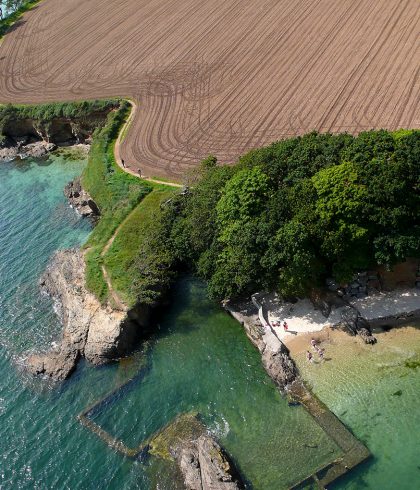 LA FORET-FOUESNANT ANSE SAINT LAURENT AERIAL VIEW RQUEMERE (2)