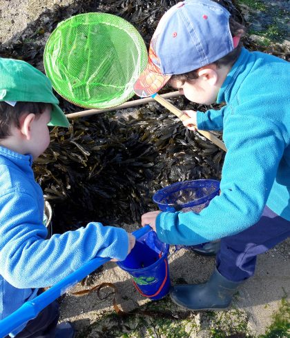 FISHING ON SHORE BEACH OF KERLEVEN APRIL 2018 THE FOREST FOUESNANT OTLFF