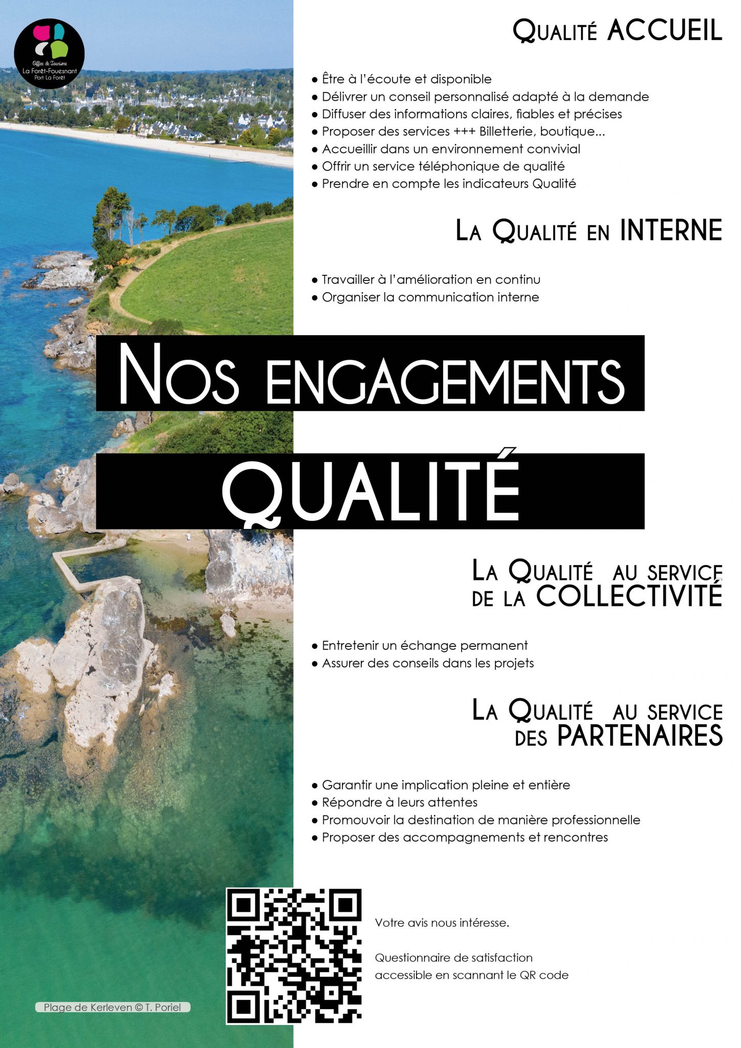 Les engagements qualité de l'office de tourisme