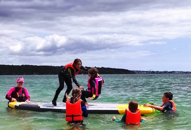 Paddle boarding