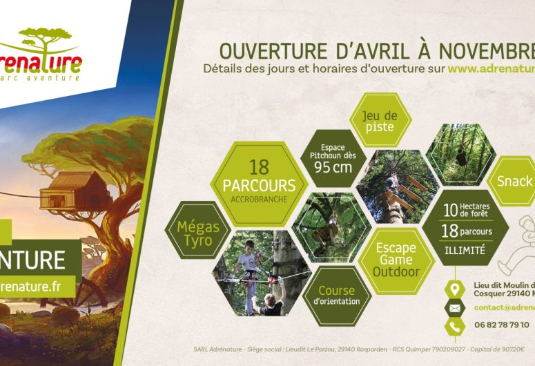 Acrobranche – Loisirs – Escape Game – Parc aventure – Melgven – Adrénature – 1