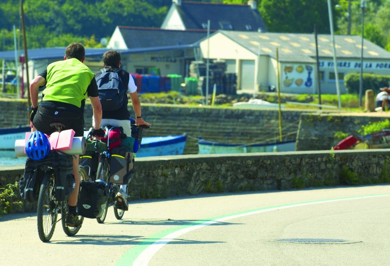 Fietsen in de oude haven