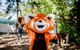 animation-mascot-roux-panda-experia-park-benodet-finistere