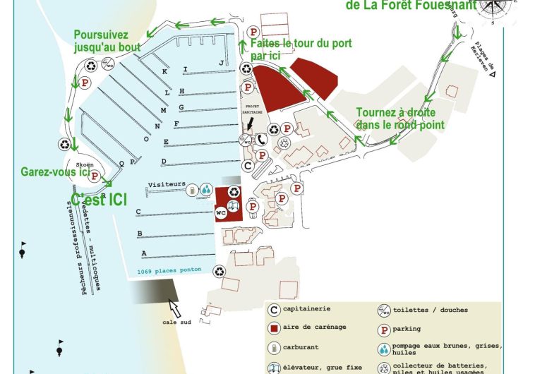 Plan – Port La Forêt